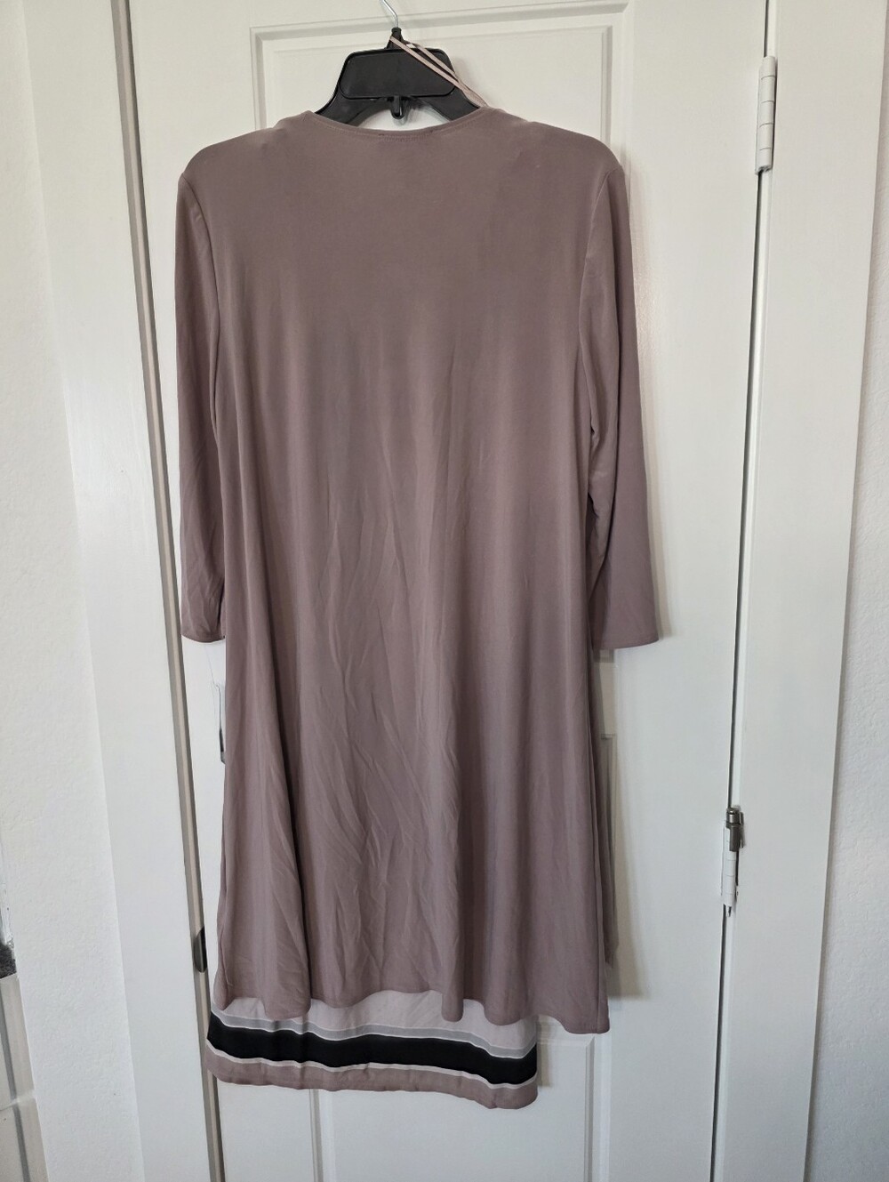 NWT R&M Richards 2 Piece Jacket Dress Set Size 8 Mocha Neutral Paisley Career - Picture 11 of 12